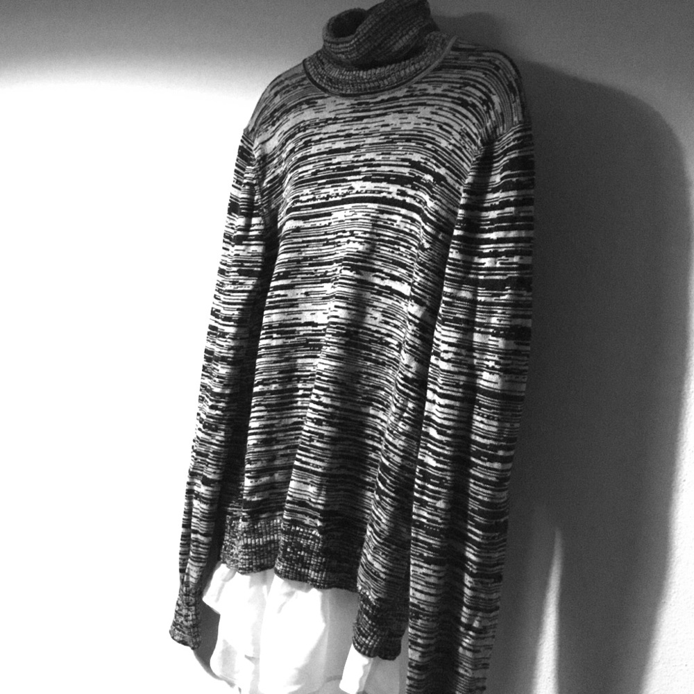Cable and gauge sweater